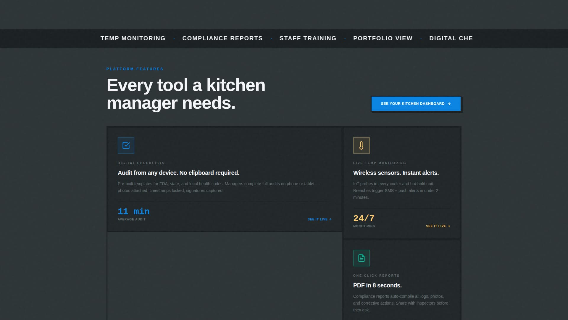 Restaurant - Modern Safety Landing Page Template