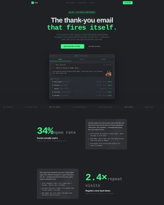 Ping - Automated Restaurant Landing Page Template