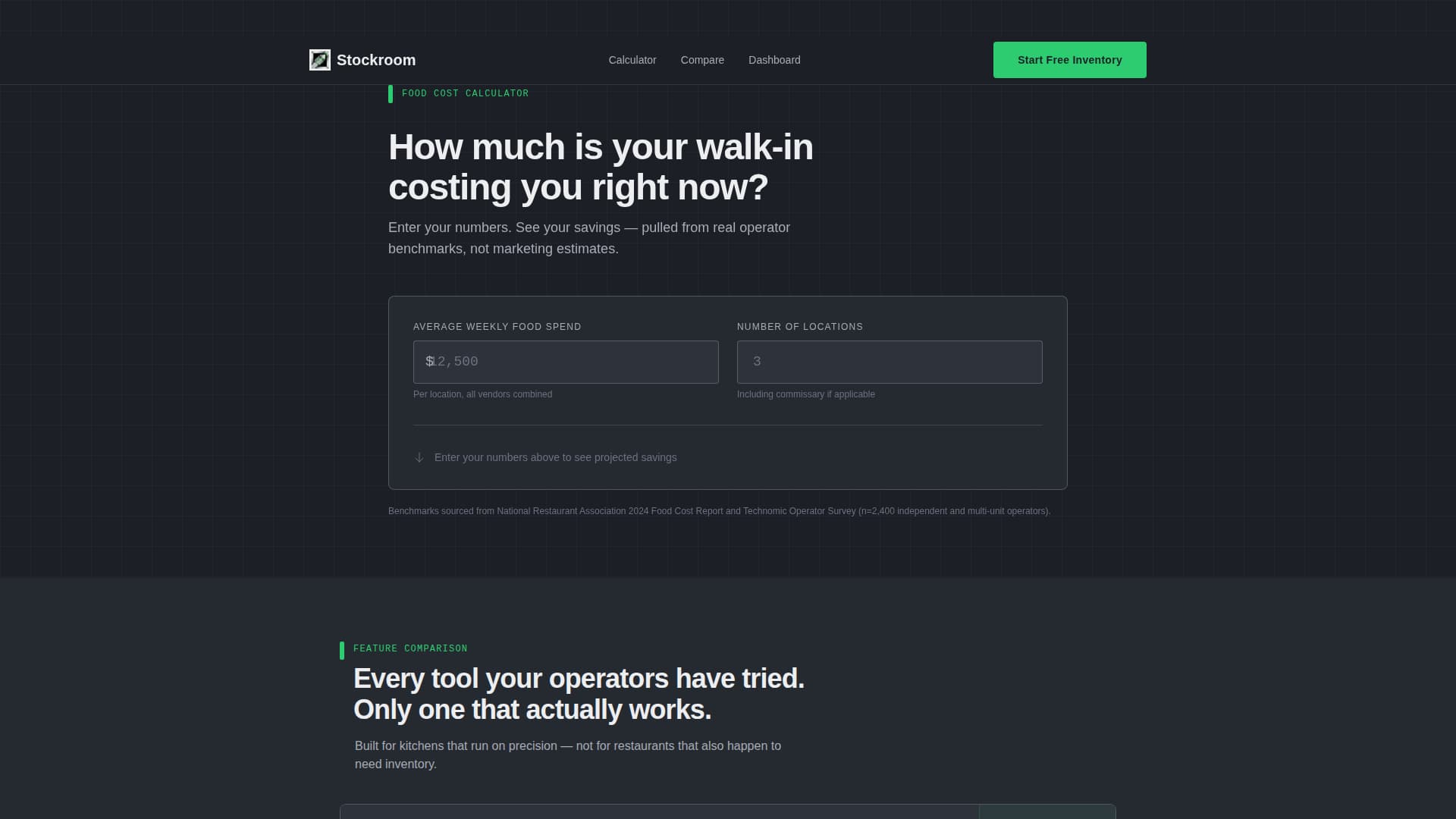 Stockroom - Precision Inventory Landing Page Template