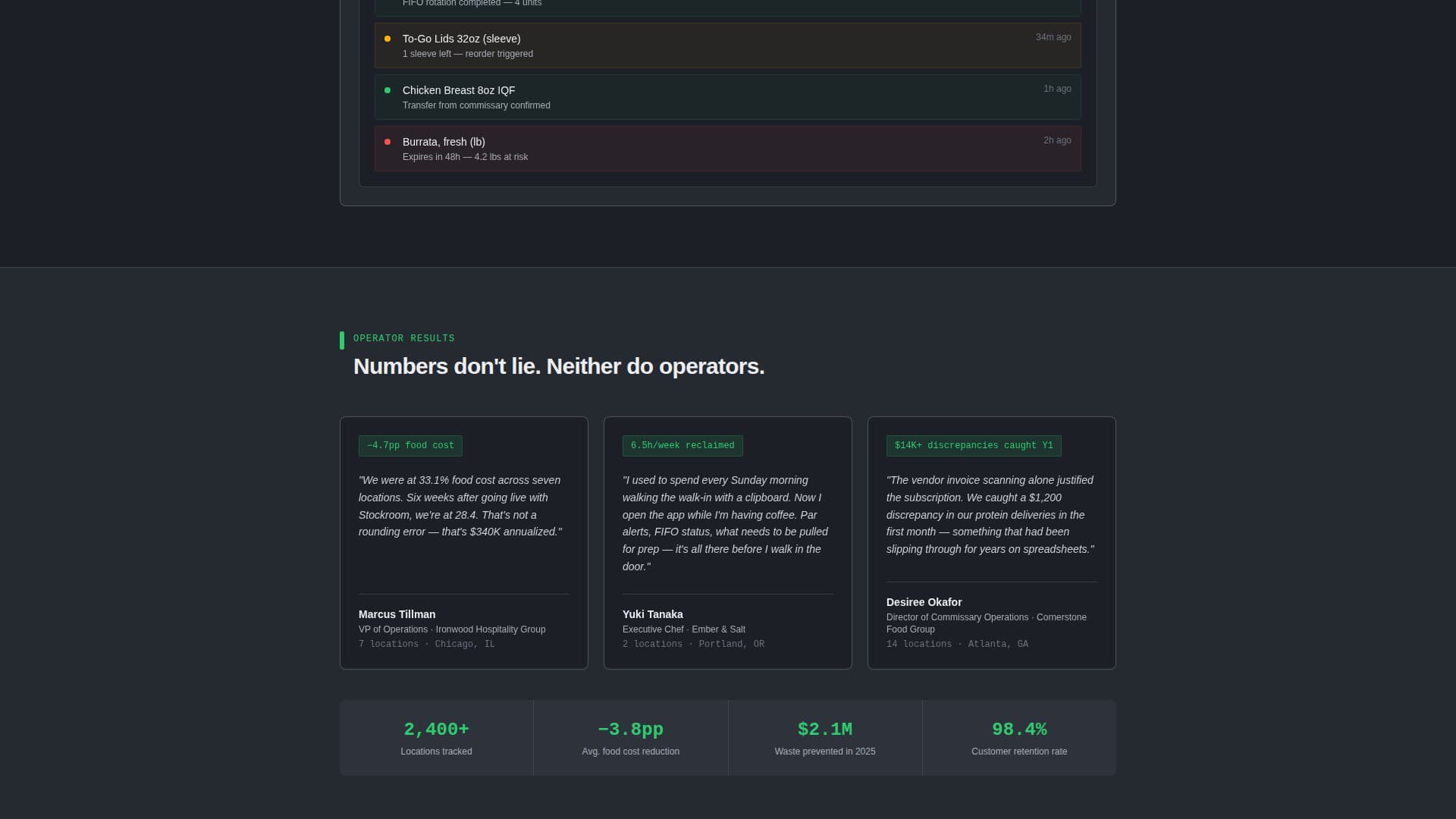 Stockroom - Precision Inventory Landing Page Template
