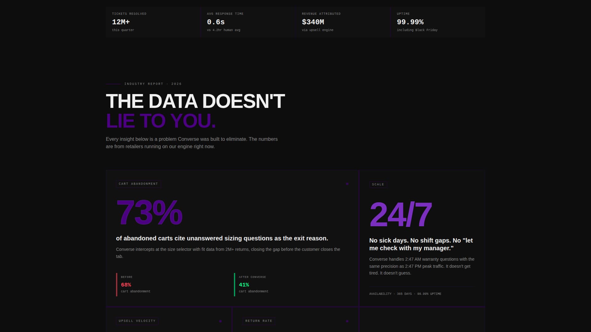 Converse - Relentless Retail Landing Page Template