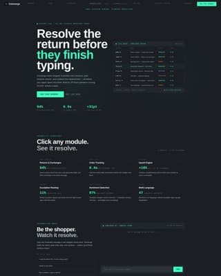 Concierge - Intelligent Retail Landing Page Template