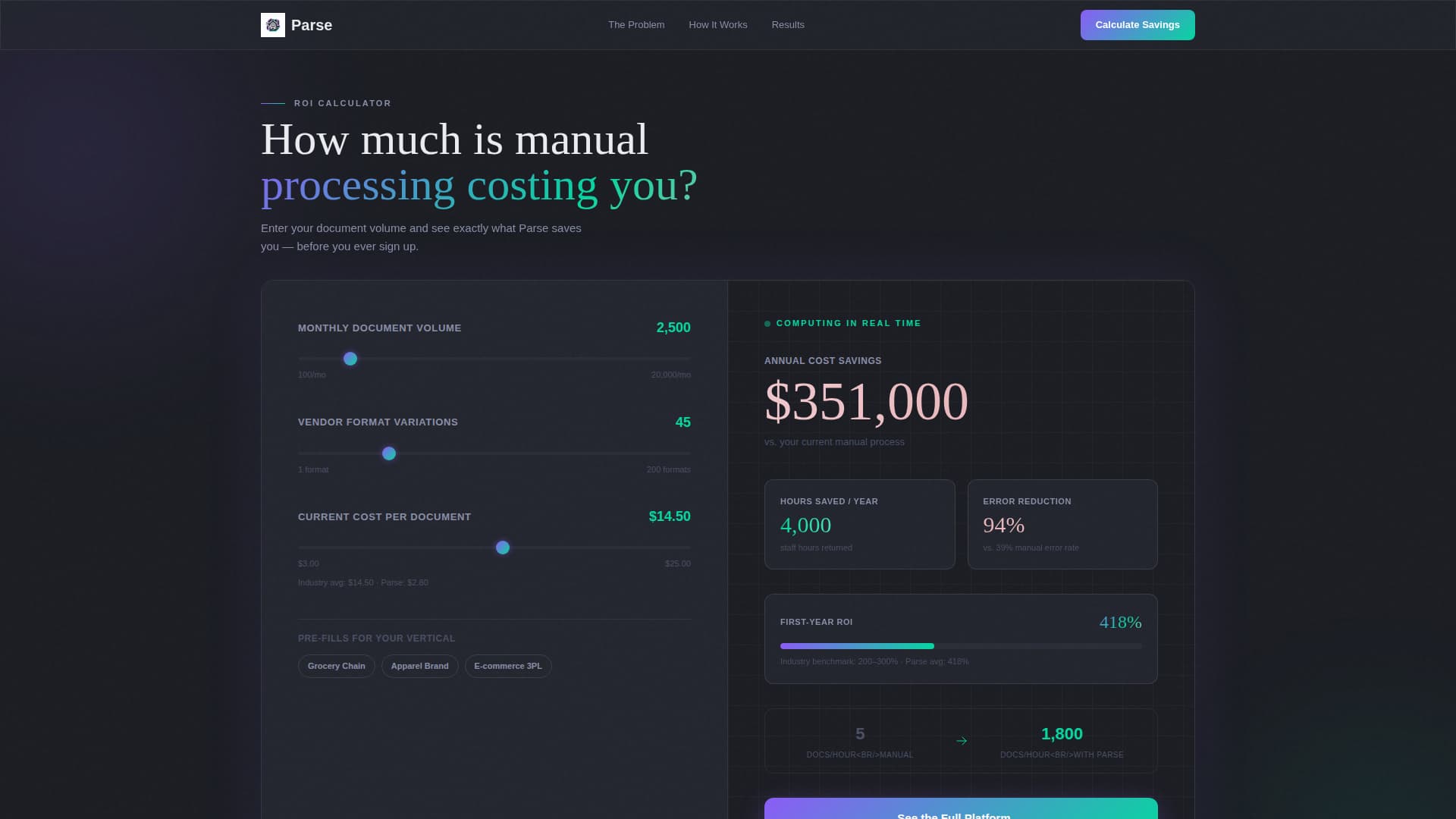 Parse - Intelligent Retail Landing Page Template
