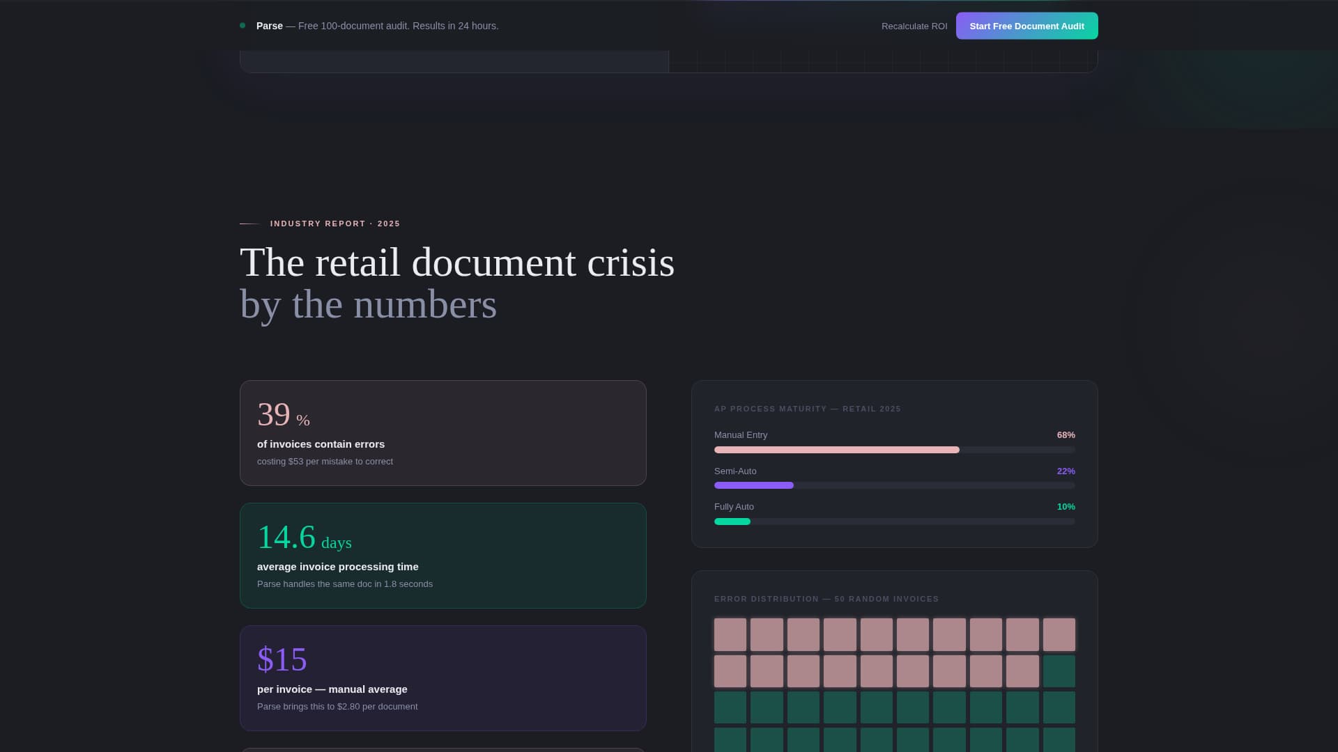 Parse - Intelligent Retail Landing Page Template