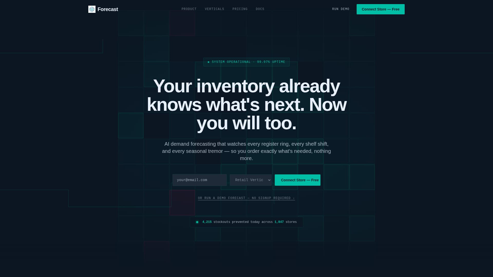 Stock — Supply Chain Ops Landing Page Template