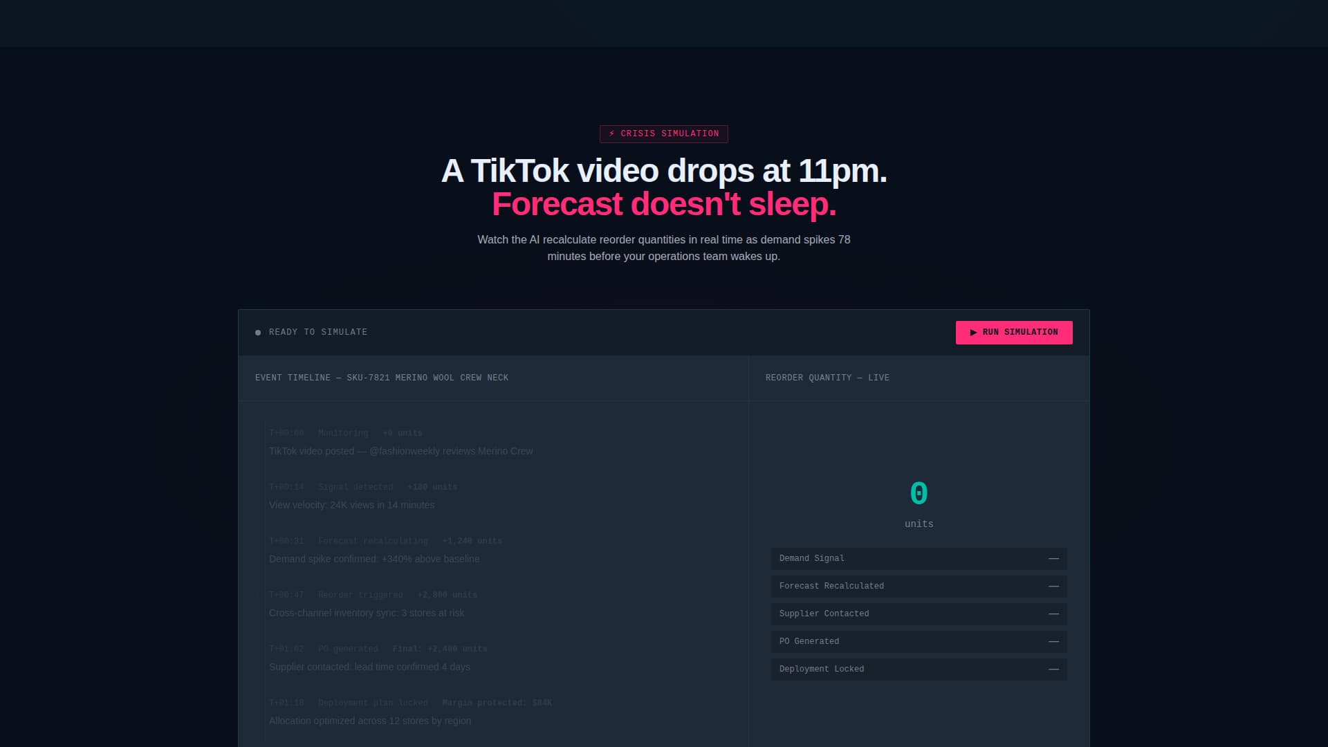Stock — Supply Chain Ops Landing Page Template