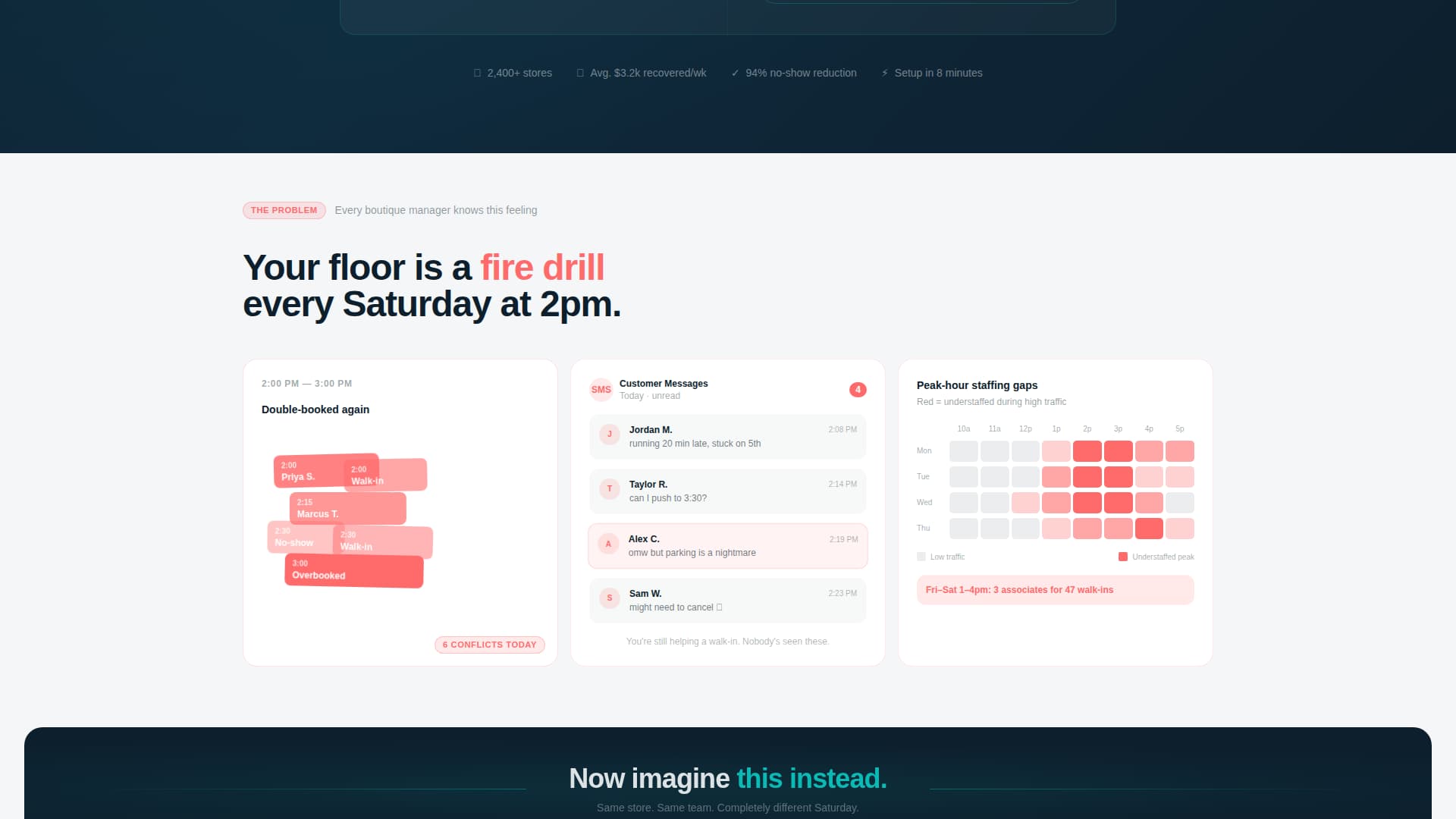 Schedule - Powerful Retail Landing Page Template