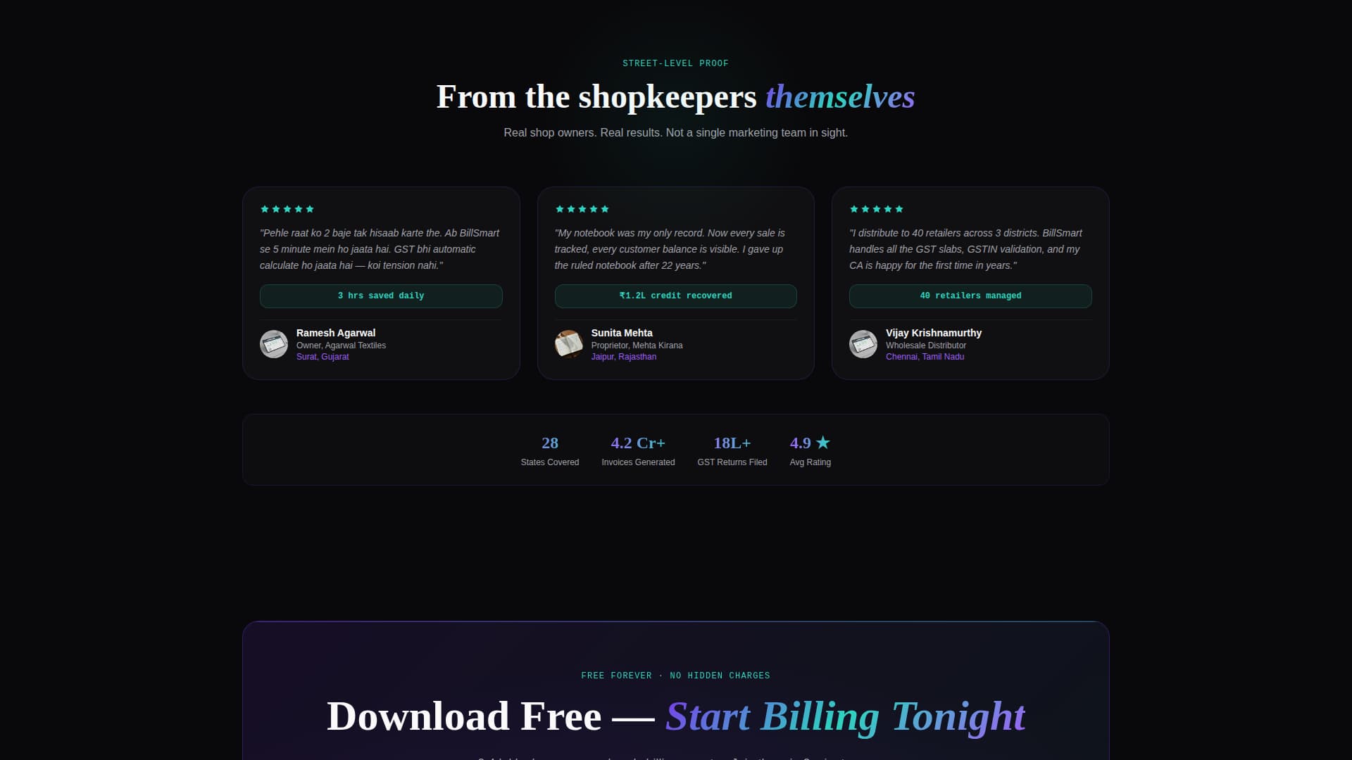 Billsmart - Powerful Invoicing Landing Page Template