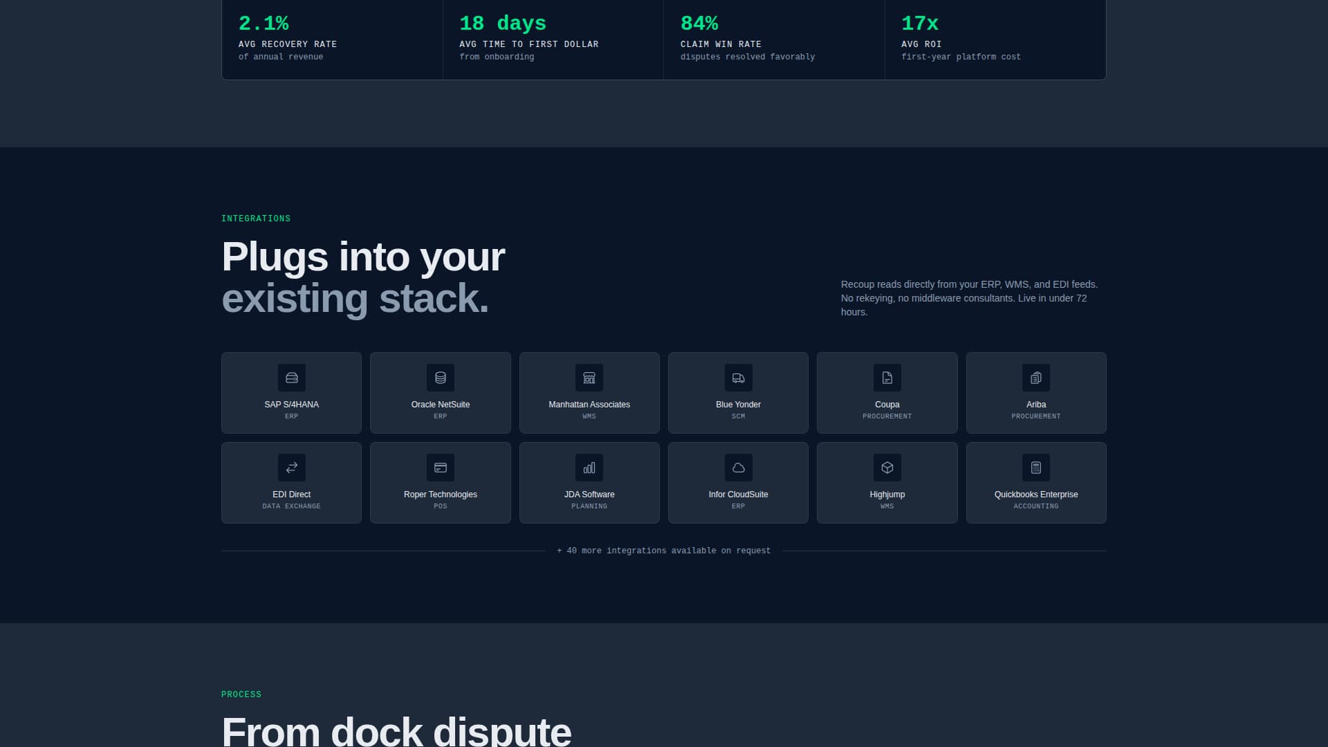 Recoup - Powerful Claims Landing Page Template