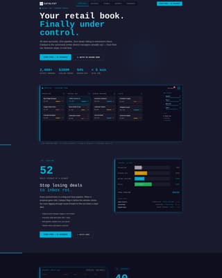 Catalyst - Powerful Retail Management Landing Page Template