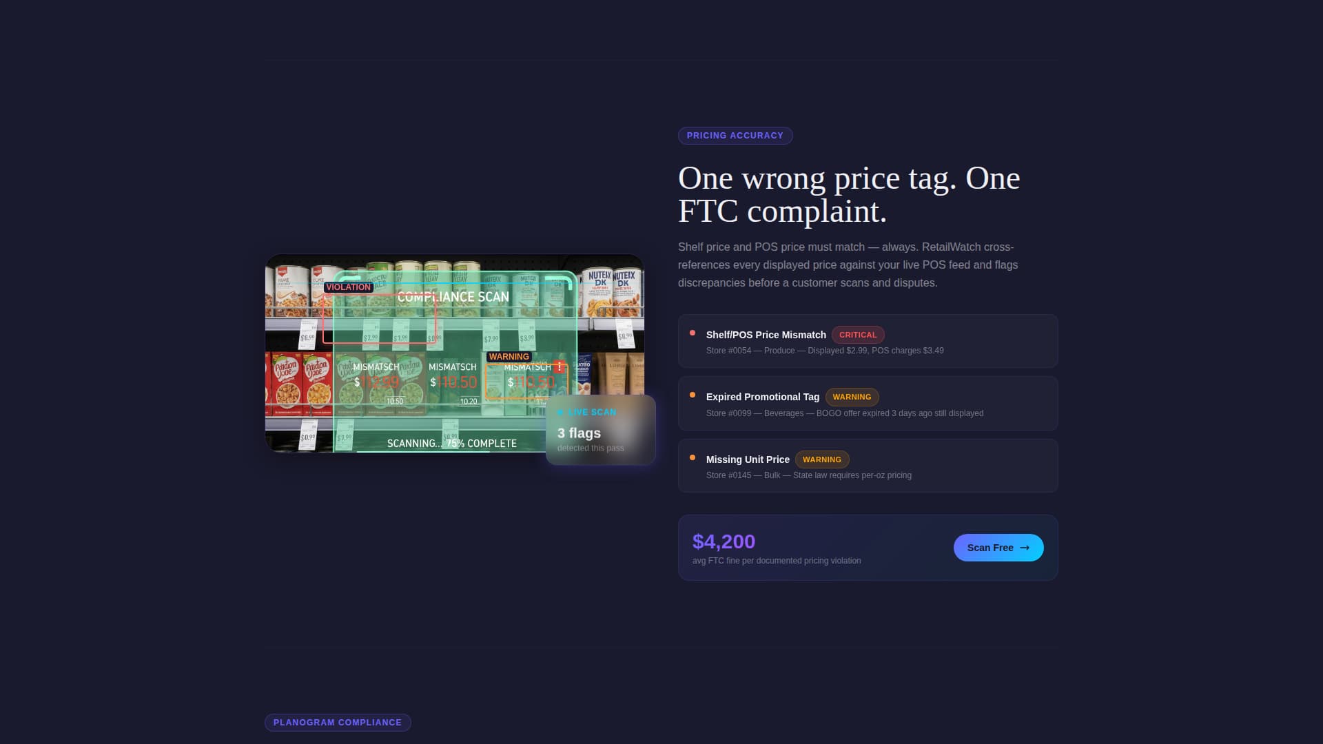 Comply - Powerful Retail Compliance Landing Page Template