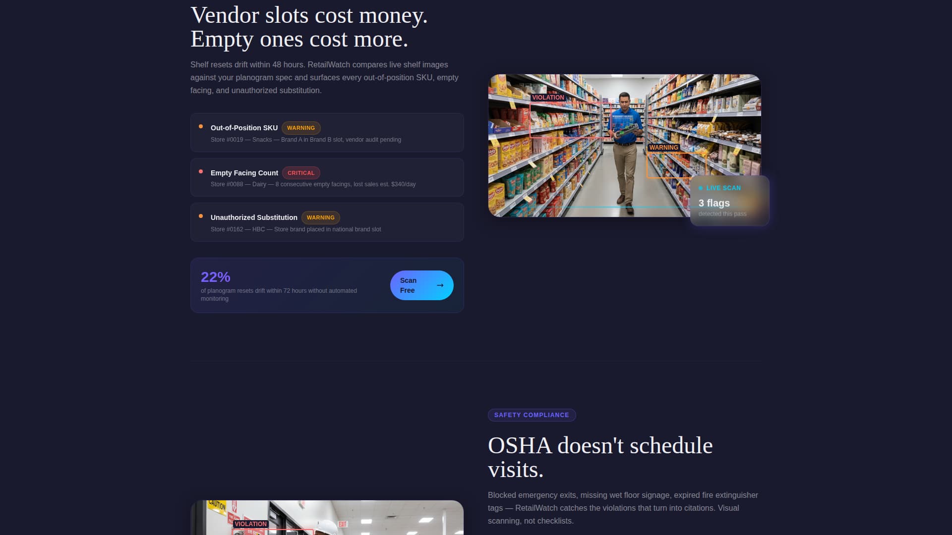 Comply - Powerful Retail Compliance Landing Page Template