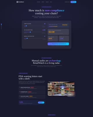 Comply - Powerful Retail Compliance Landing Page Template