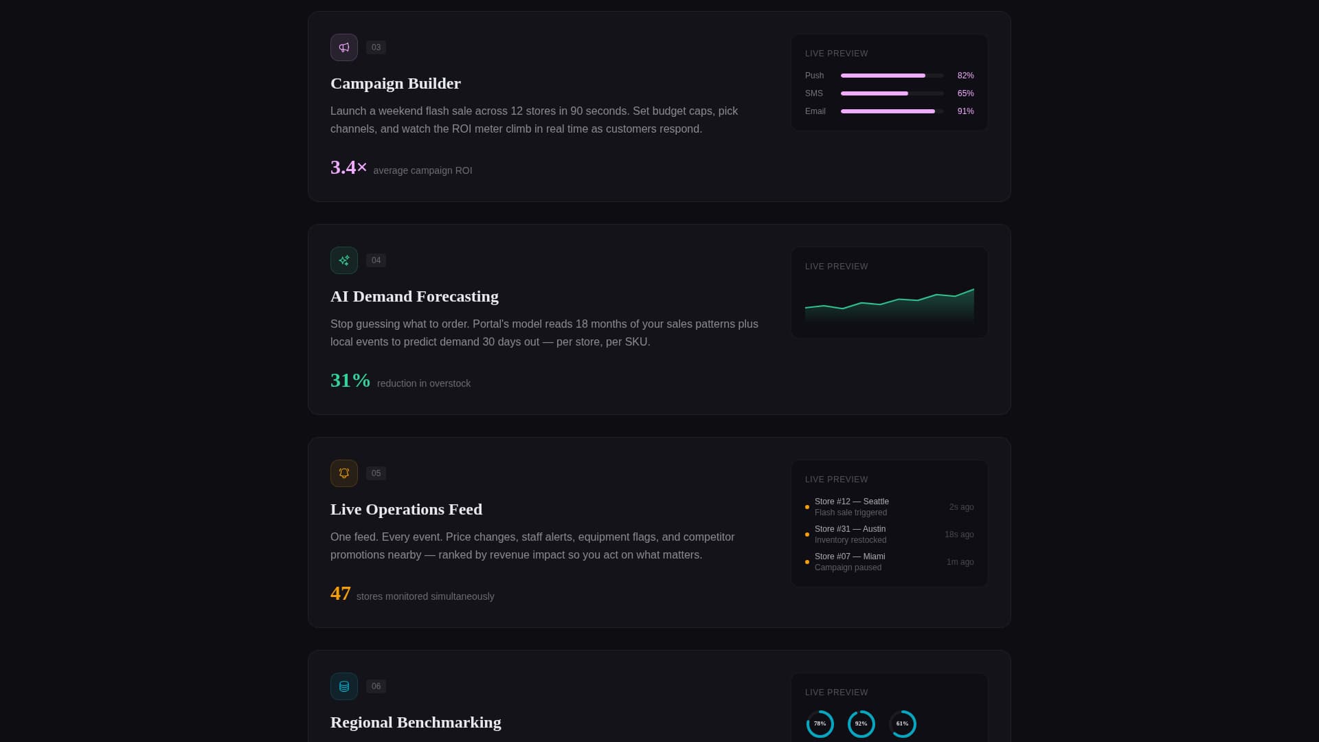 Portal - Powerful Retail Landing Page Template