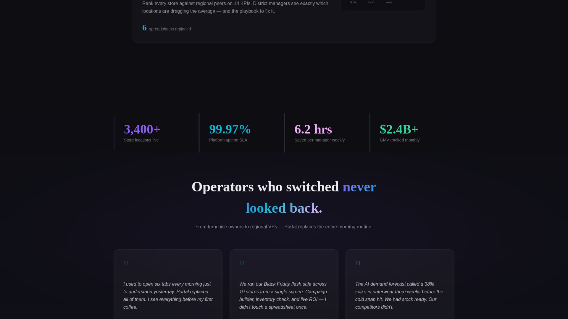 Portal - Powerful Retail Landing Page Template