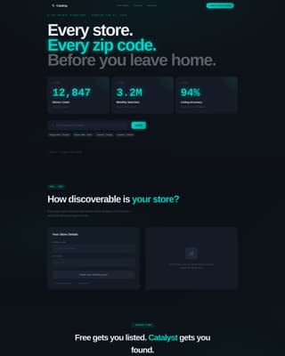 Catalog - Dynamic Retail Landing Page Template