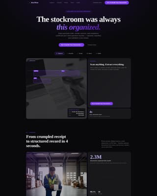 Docflow - Powerful Retail Management Landing Page Template