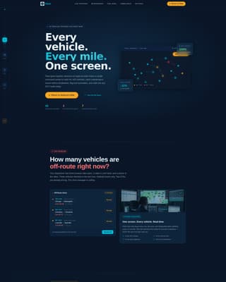 Fleet - Powerful Retail Fleet Landing Page Template