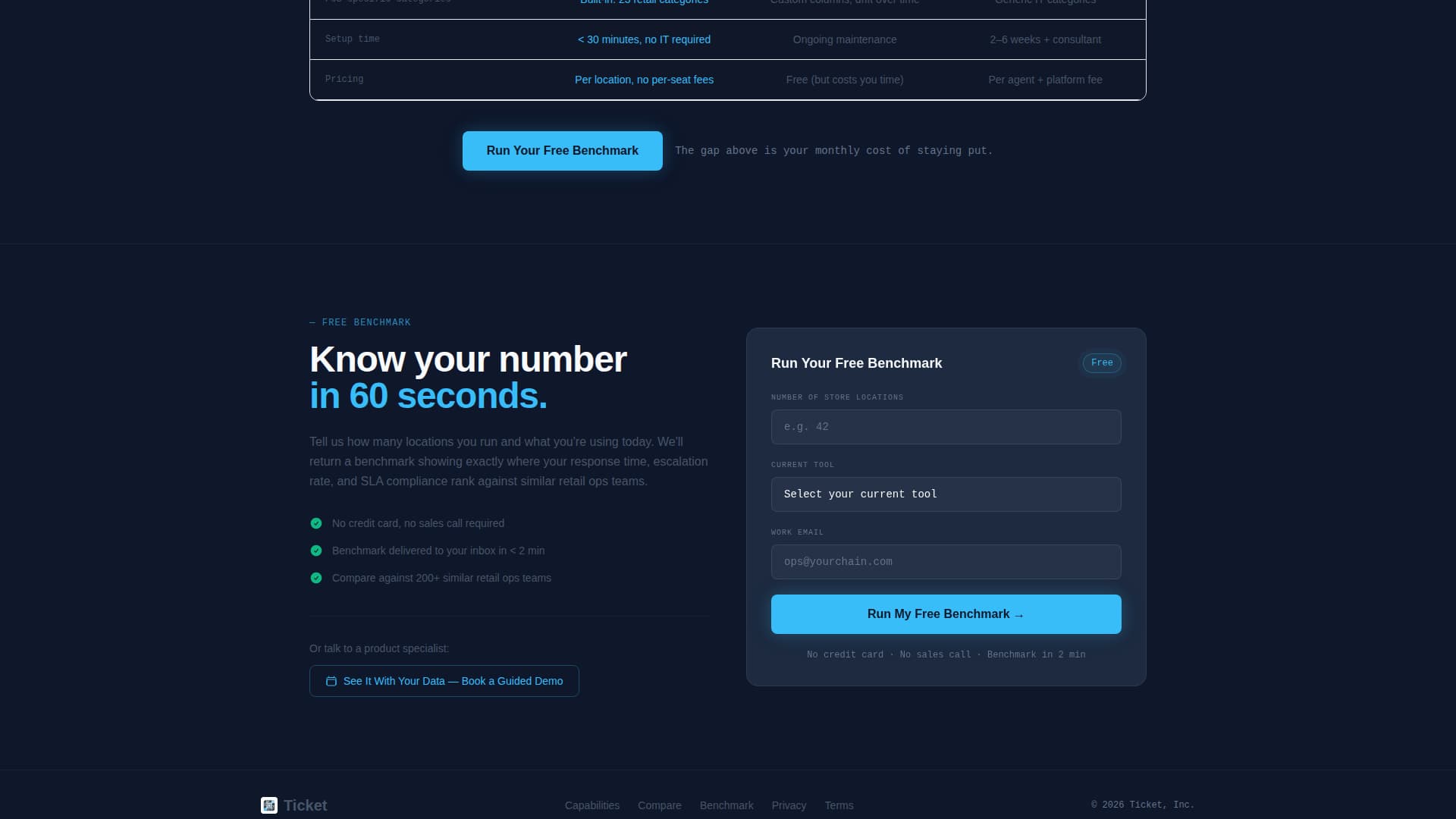 Ticket - Powerful Retail Helpdesk Landing Page Template