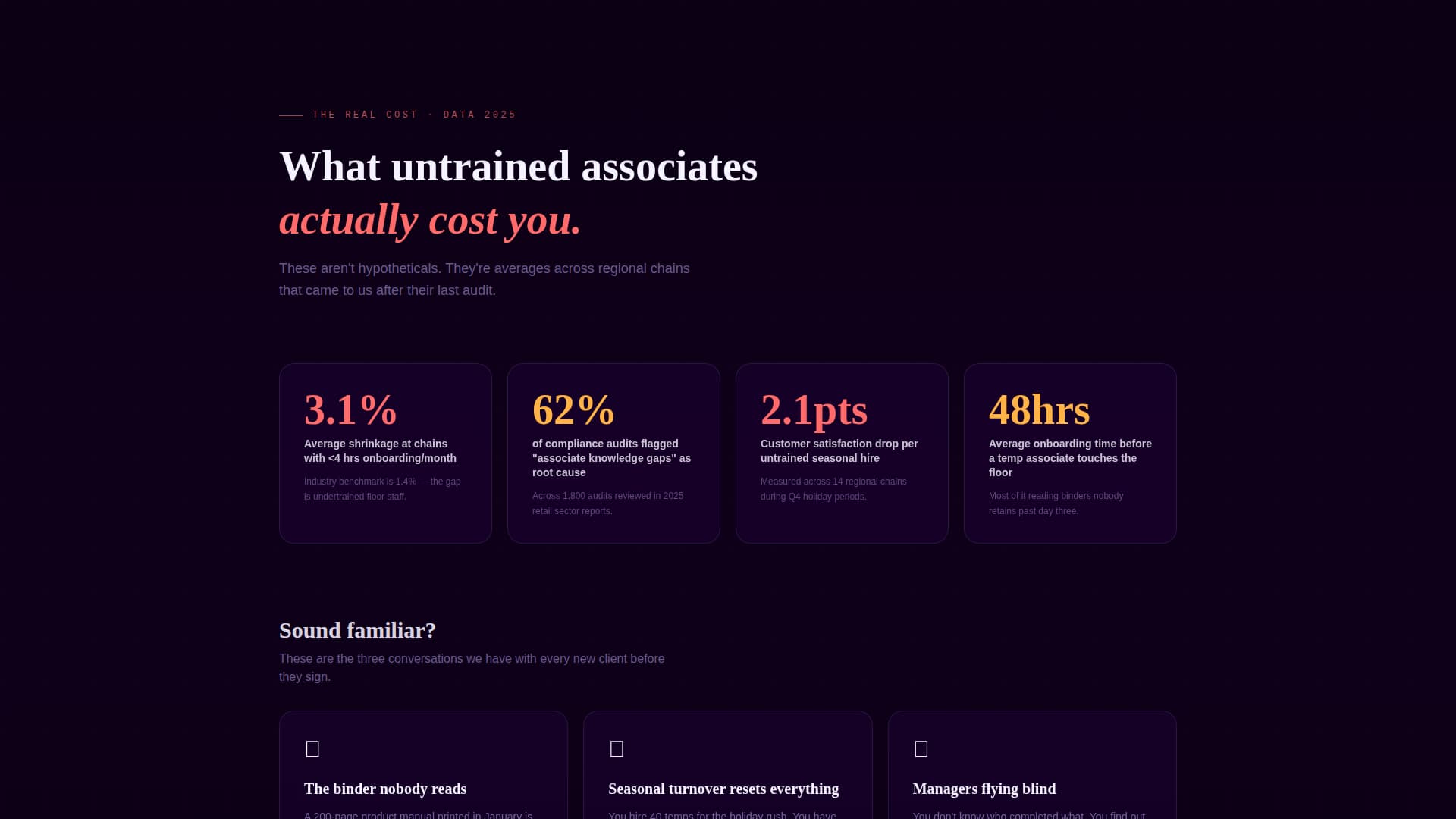 Upskill - Powerful Retail Landing Page Template