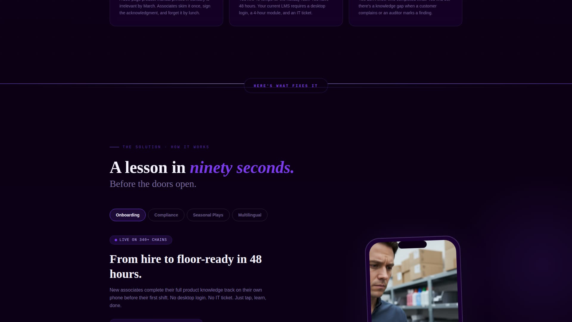 Upskill - Powerful Retail Landing Page Template