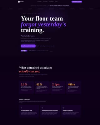 Upskill - Powerful Retail Landing Page Template