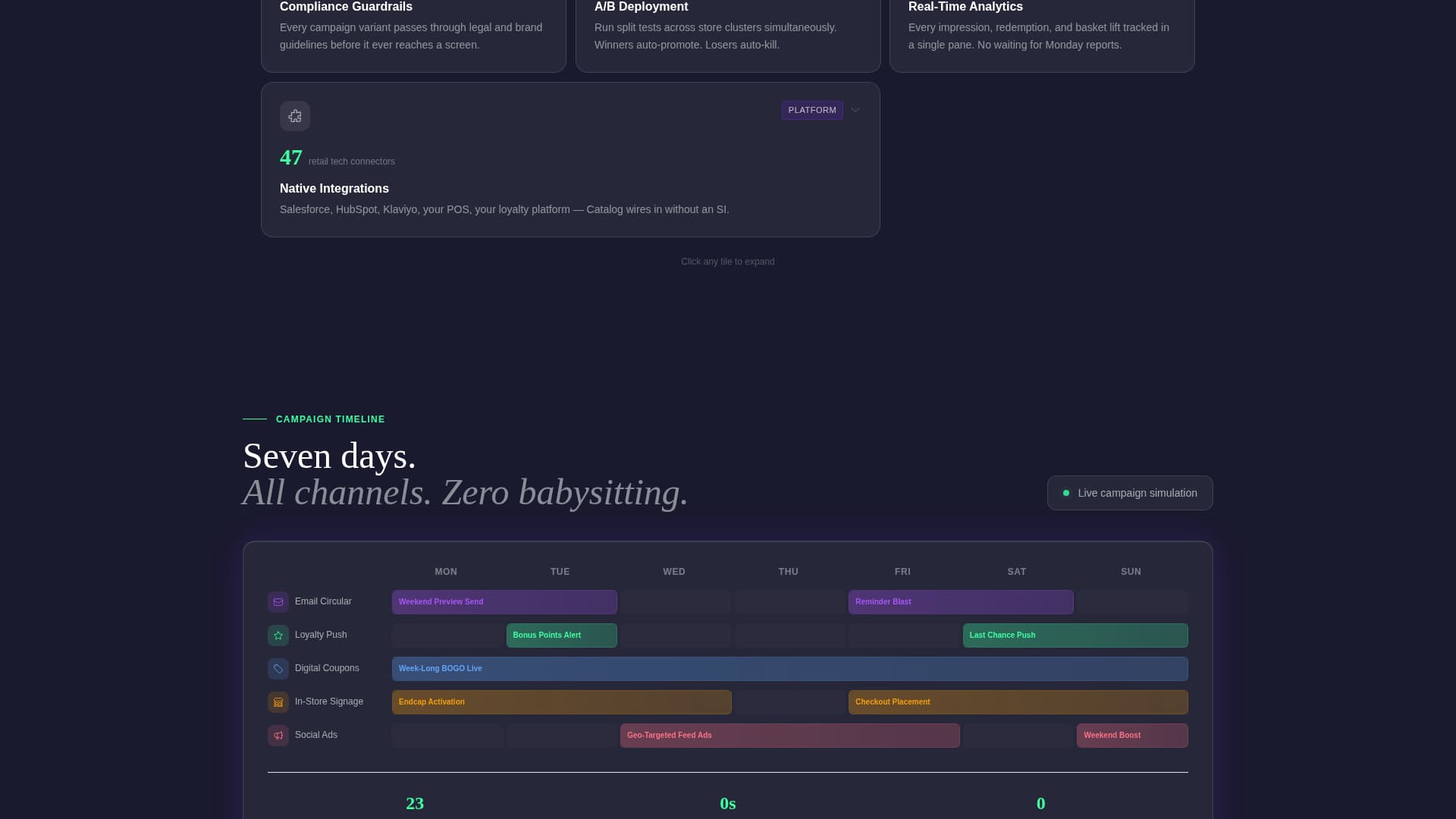Catalog - Powerful Retail Automation Landing Page Template