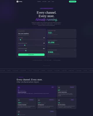 Catalog - Powerful Retail Automation Landing Page Template