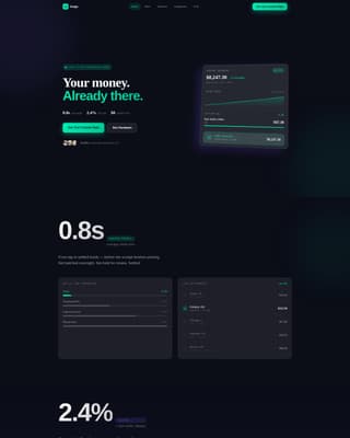 Swipe - Frictionless Payment Landing Page Template