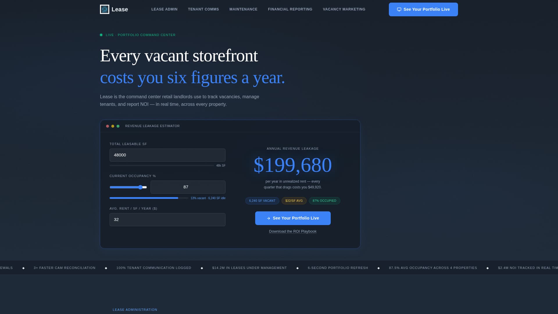 Lease - Powerful Property Landing Page Template