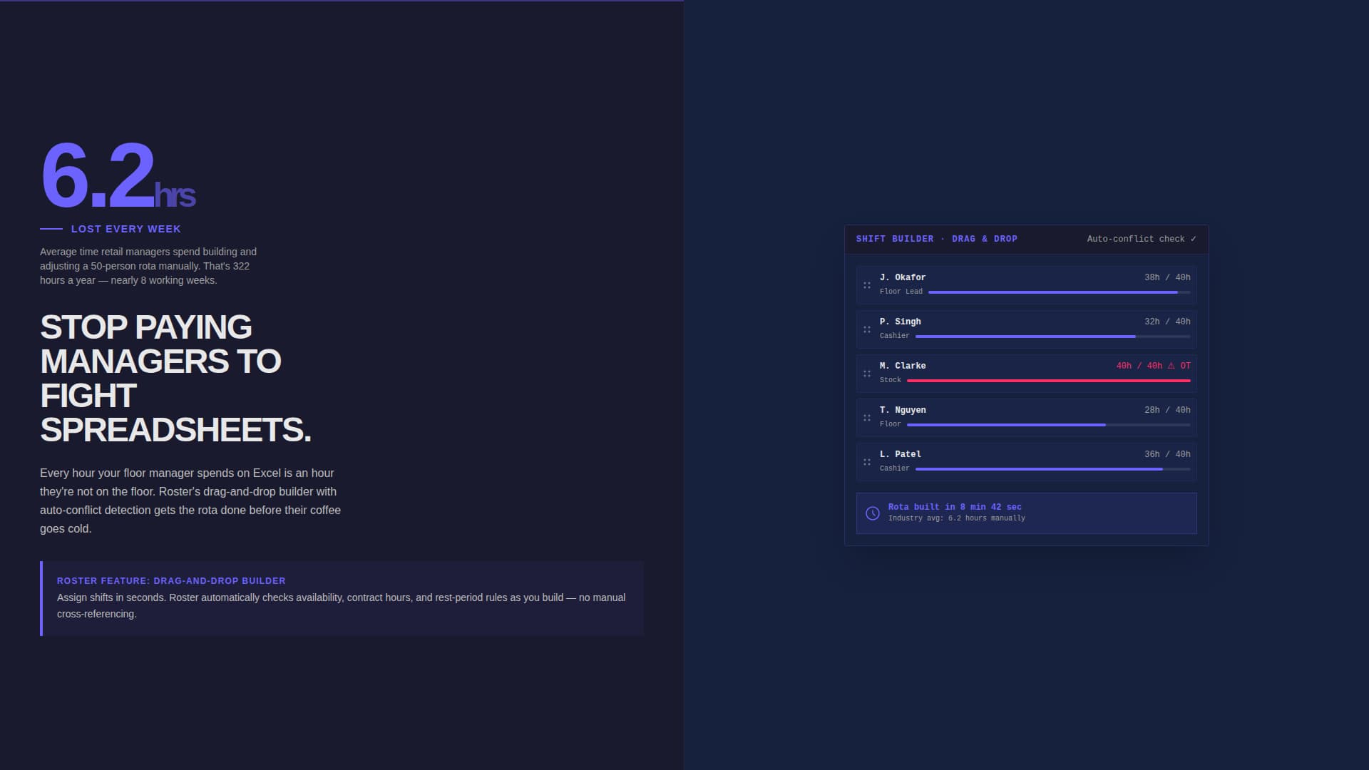 Crew — Dynamic Volunteer Mgmt Landing Page Template