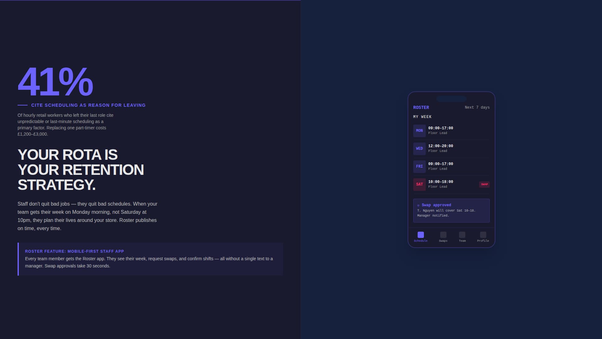 Crew — Dynamic Volunteer Mgmt Landing Page Template