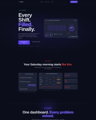Shift — Agile Volunteer Ops Landing Page Template