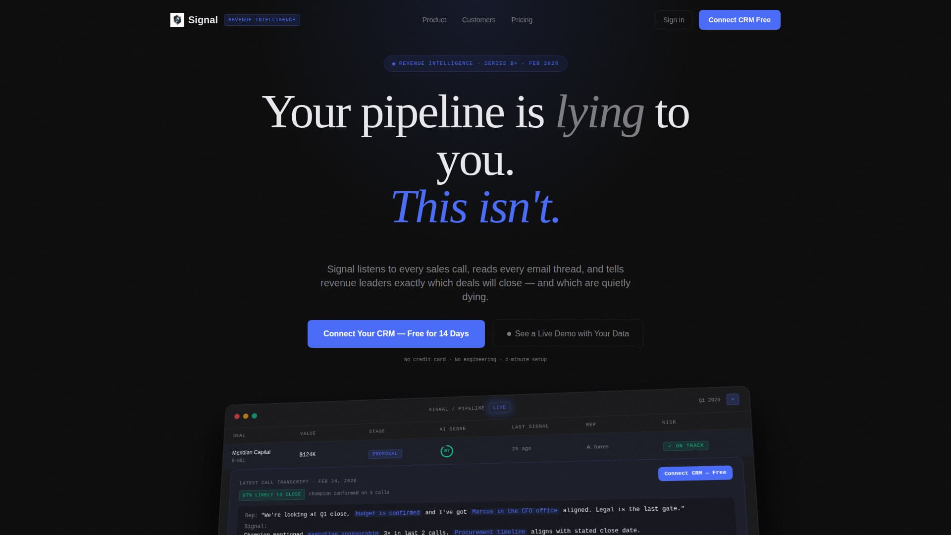 Beacon — Smart Revenue Landing Page Template