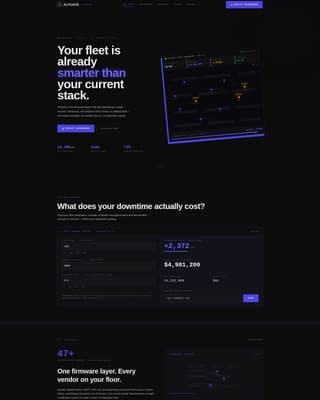 Actuate - Bold Robotech Landing Page Template