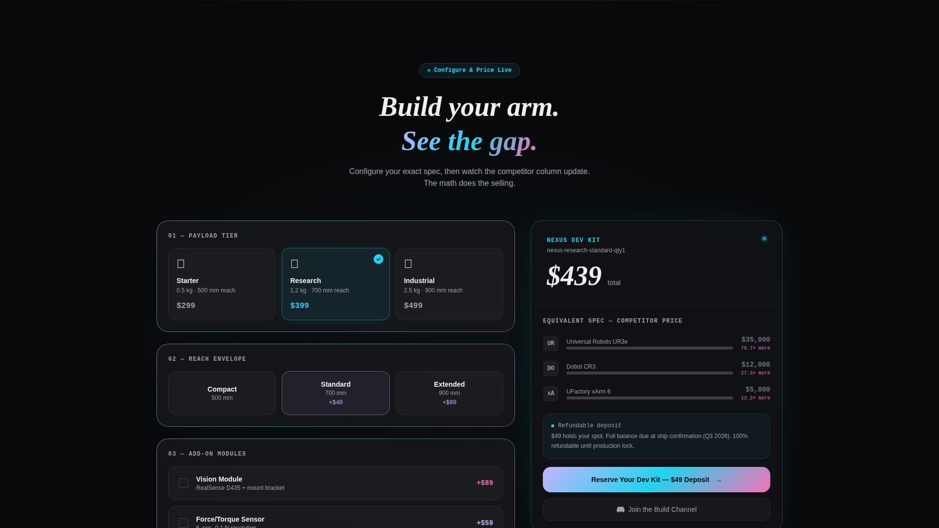 Nexus - Affordable Robotics Landing Page Template