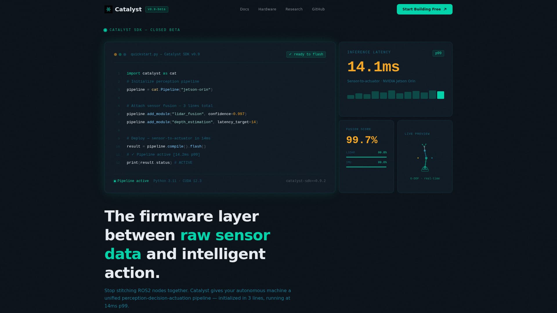 Catalyst - Dynamic Robotech Landing Page Template