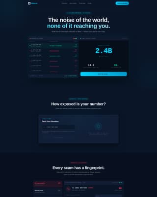 Silencer - Powerful Robocall Blocking Landing Page Template