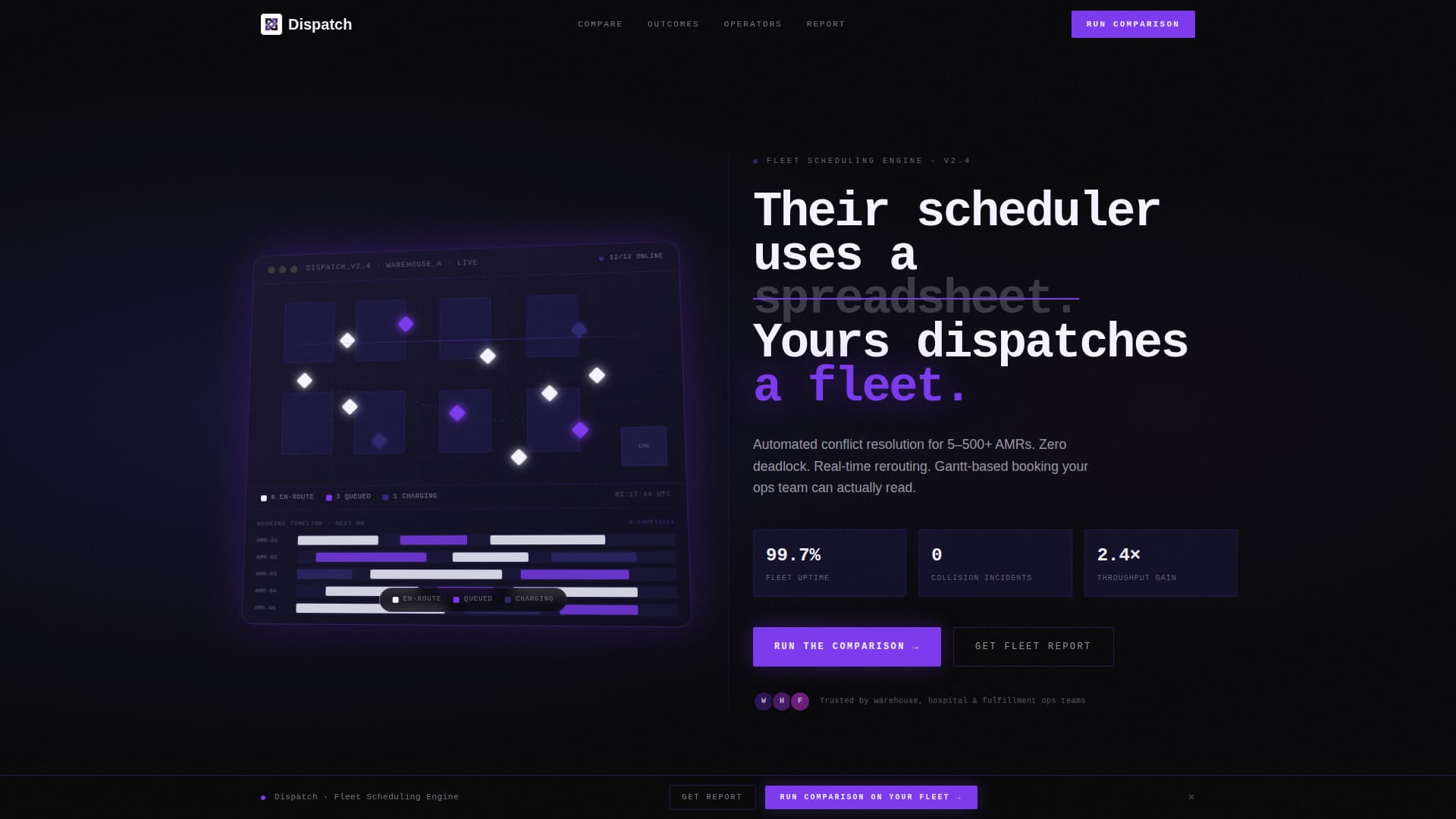 Dispatch - Powerful Robotics Landing Page Template