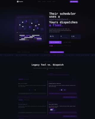 Dispatch - Powerful Robotics Landing Page Template