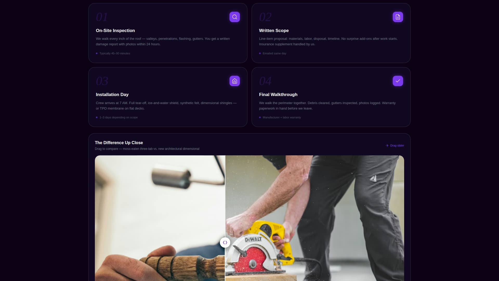 Stormguard - Powerful Roofing Landing Page Template