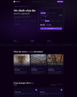 Stormguard - Powerful Roofing Landing Page Template