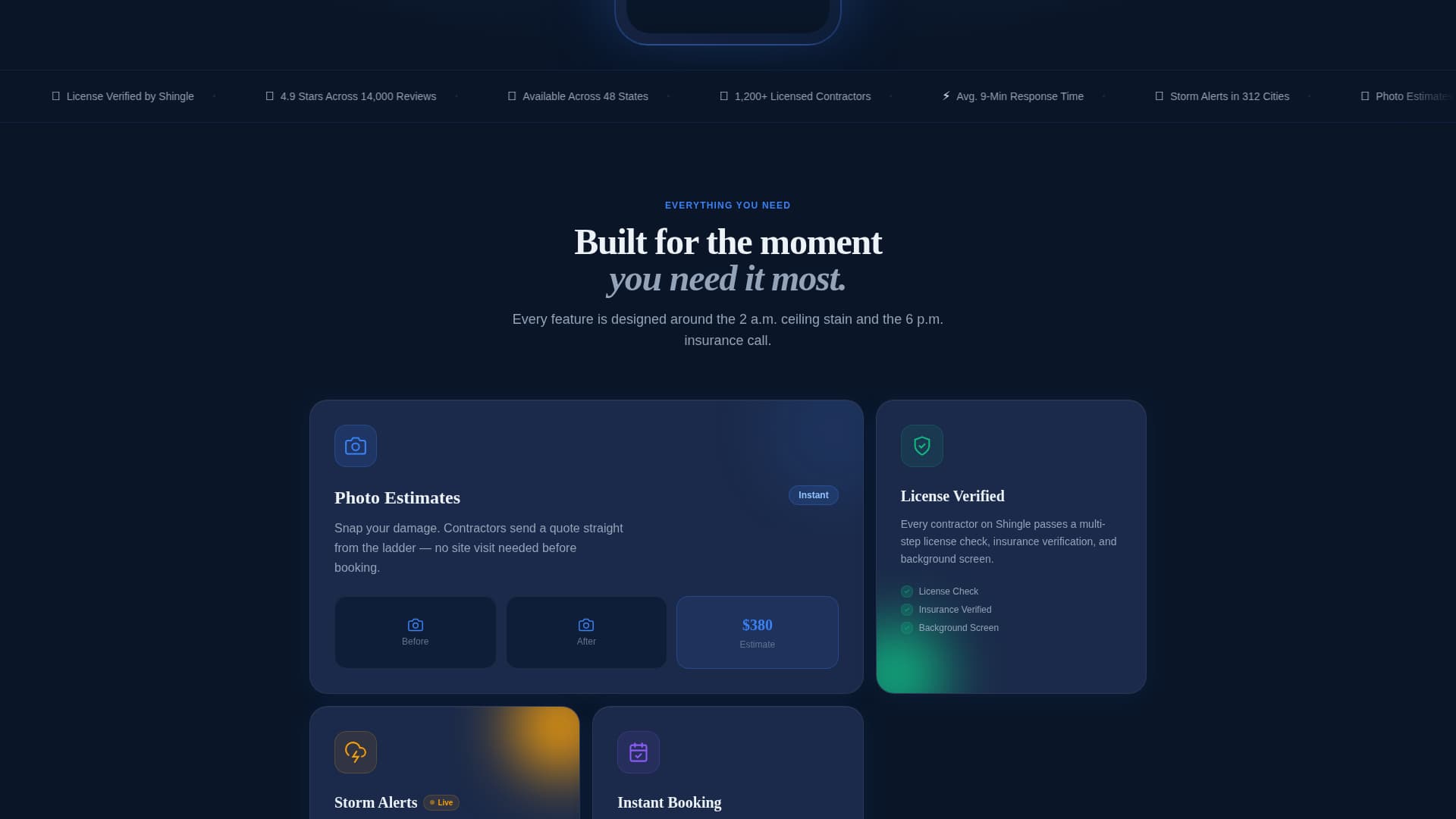 Ridge — Roof Installation Landing Page Template
