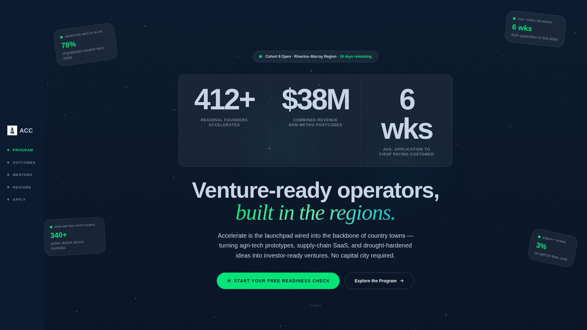 Accelerate - High Impact Regional Landing Page Template