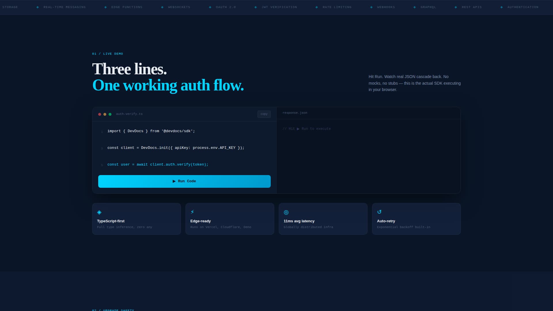 Invoke - Velocity SDK Landing Page Template
