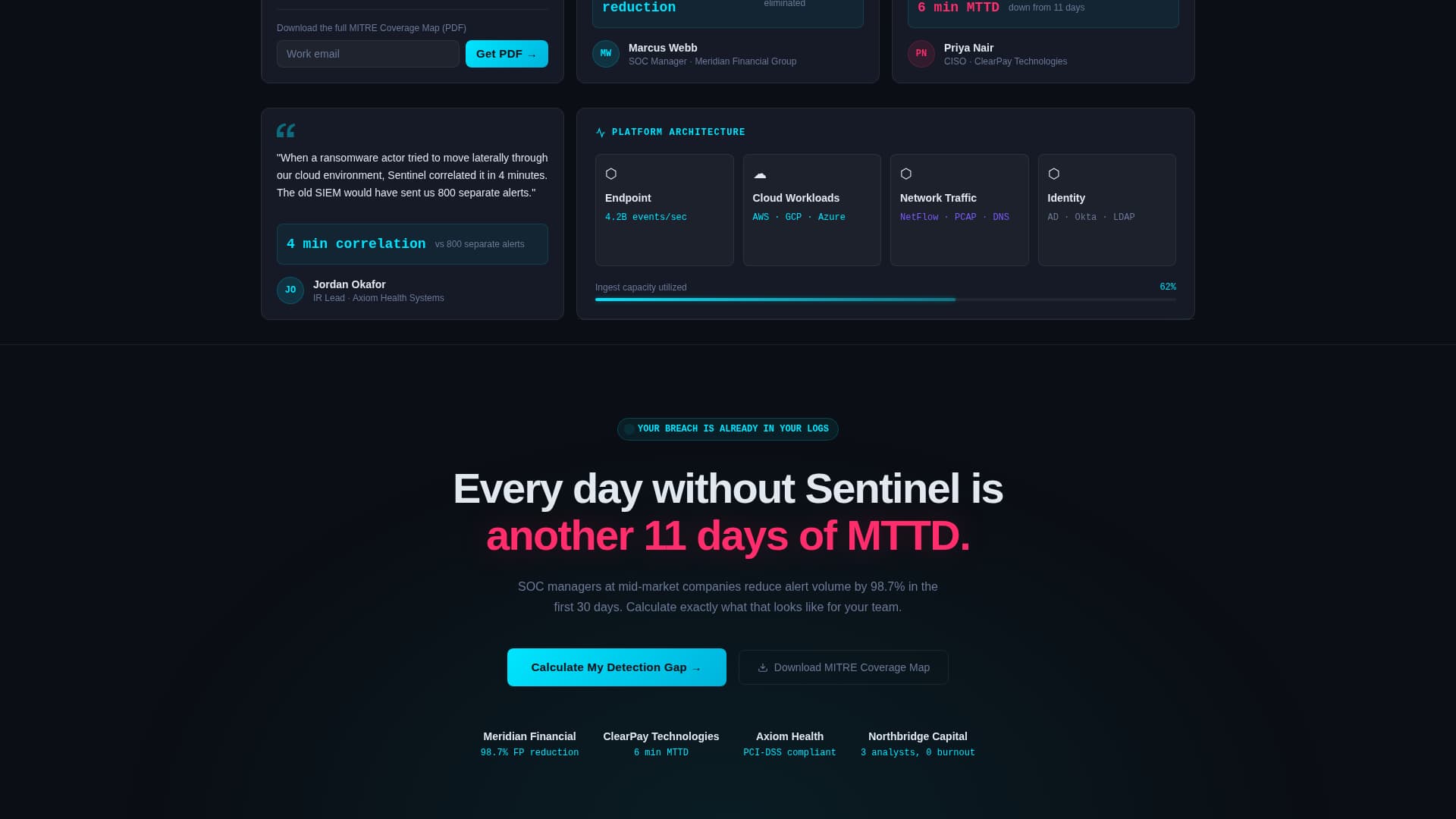 Aegis — Cyber Defense Landing Page Template