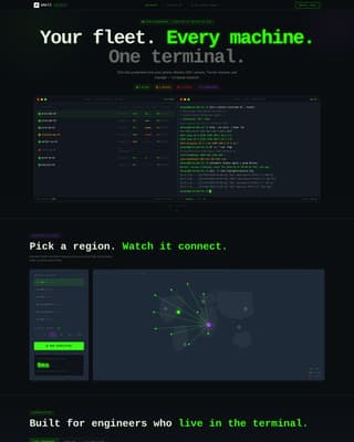Shell - Powerful SSH Landing Page Template