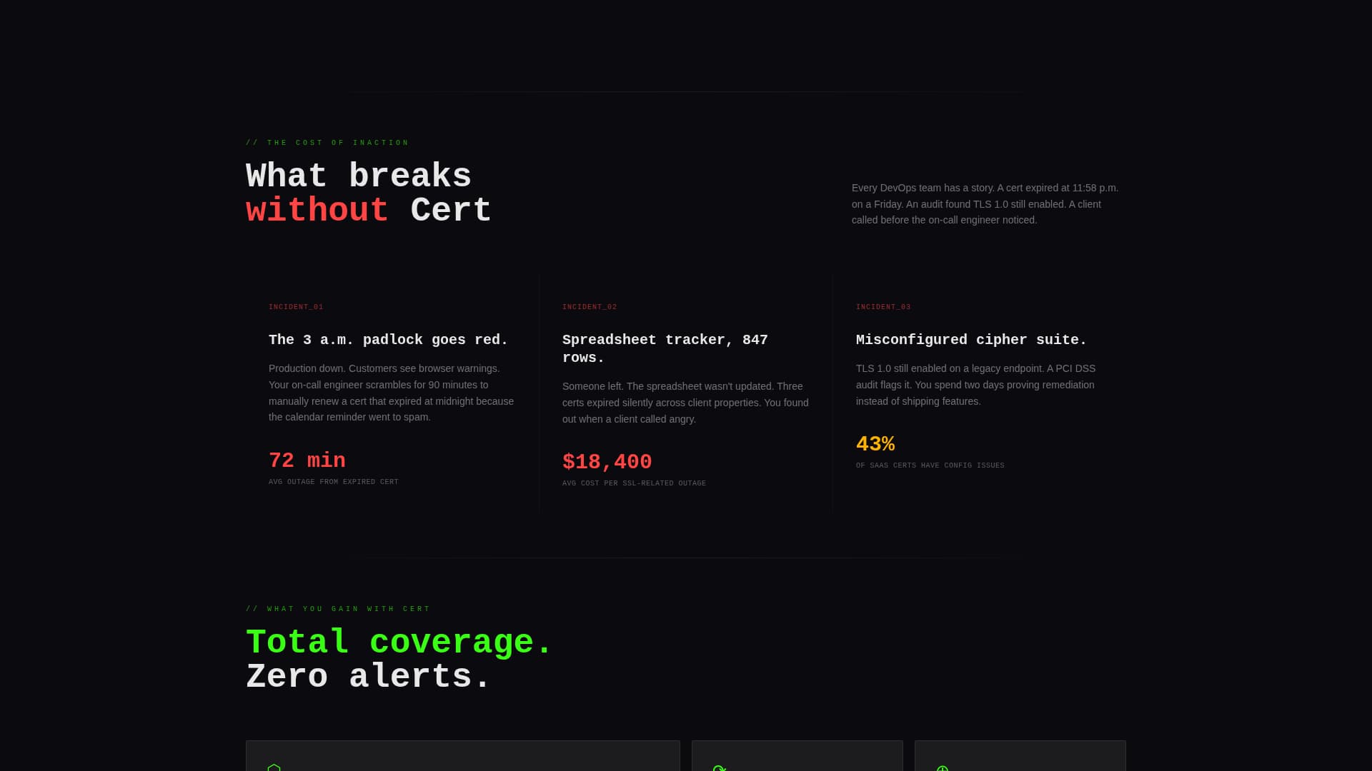 Cert - Bulletproof SSL Landing Page Template