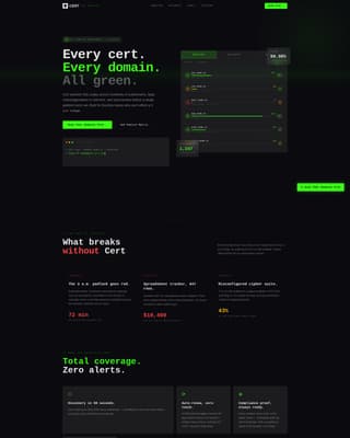 Cert - Bulletproof SSL Landing Page Template