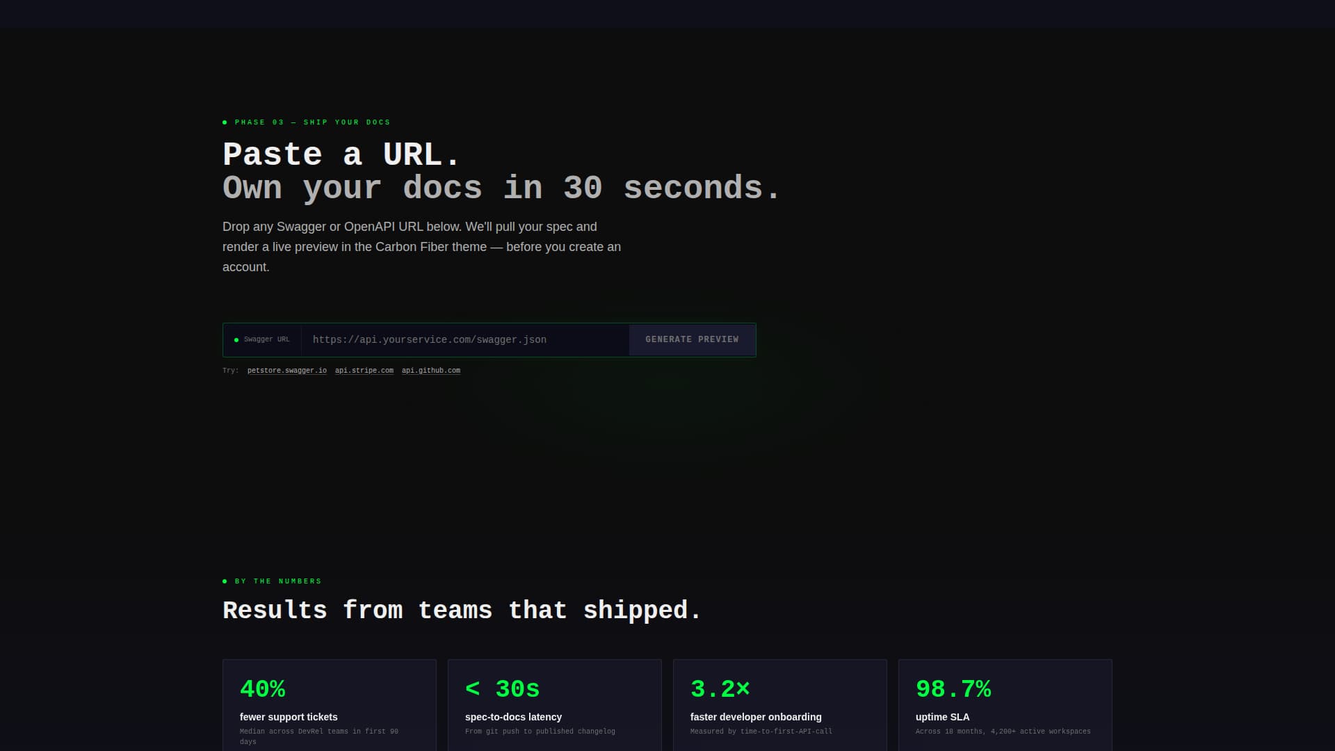 Docs - Powerful API Documentation Landing Page Template